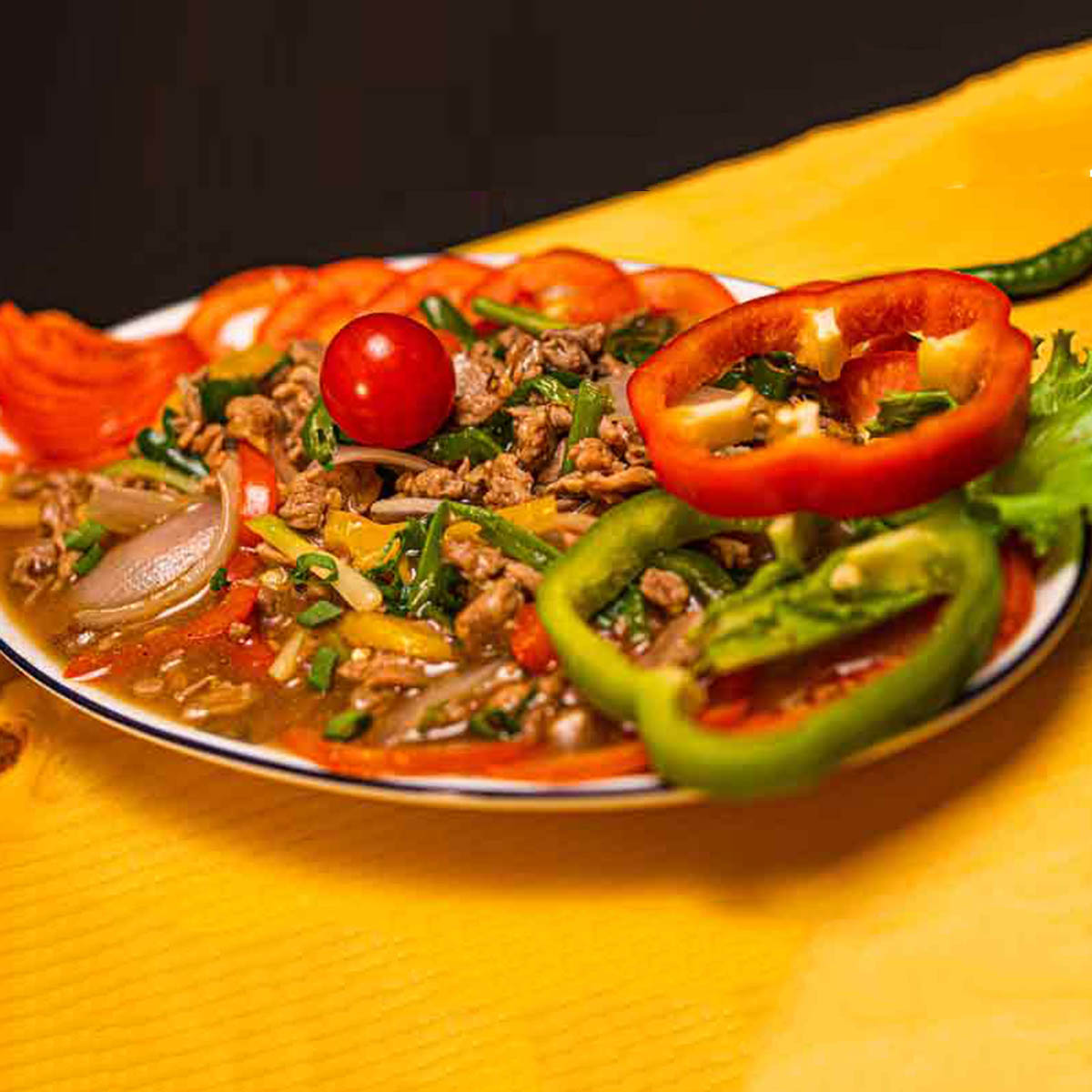 THAI BEEF WITH GREEN CHILI